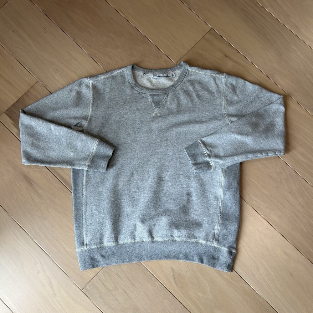 Criquet Heather Gray Cotton Crewneck Sweatshirt Long Sleeve Men’s Small